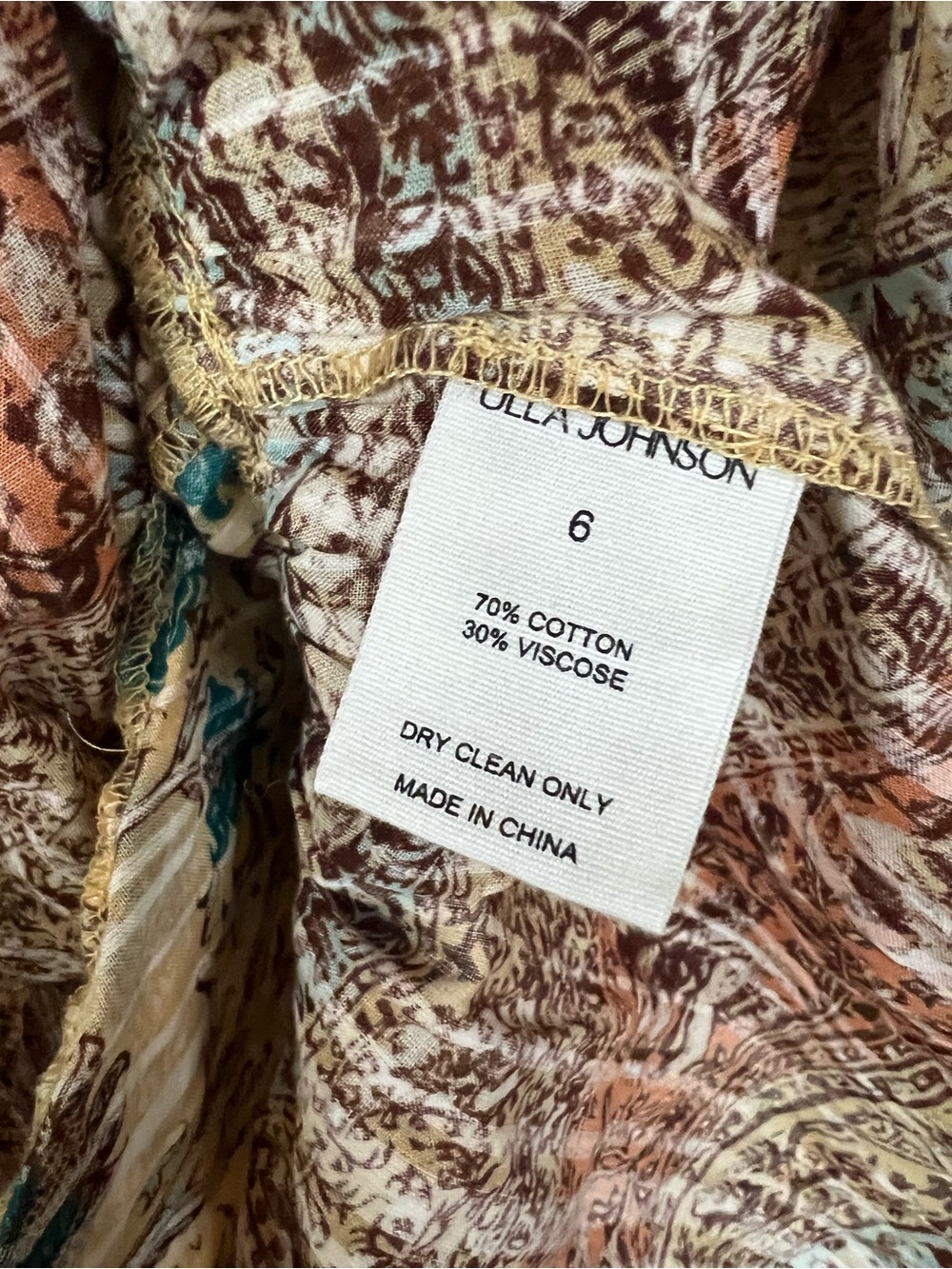 Ulla Johnson Val Boho Gathered Floral Dress - Picture 5 of 5